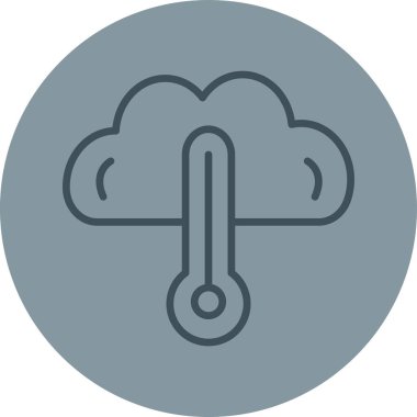 Bulut simgesinin vektör illüstrasyonu