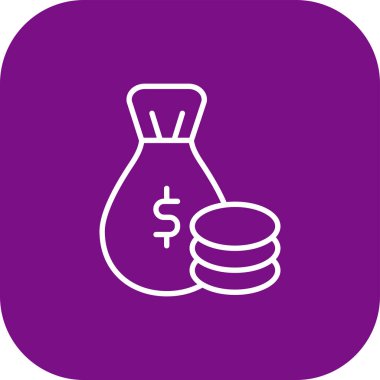 Dolar vektör simgesi modern basit illüstrasyon