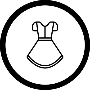 elbise simgesi vektör illüstrasyonu