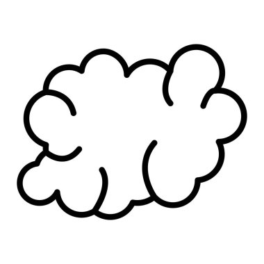 Bulut ve bulut sembolünün vektör çizimi. Stok için bulut ve hava durumu simgesi koleksiyonu.