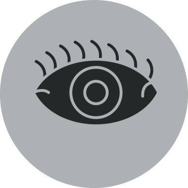 Göz. Web simgesi basit illüstrasyon