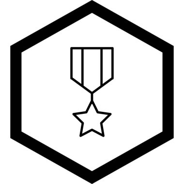 ödül simgesi vektör çizimi izole edildi