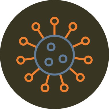 Virüs ikonu vektör illüstrasyonu