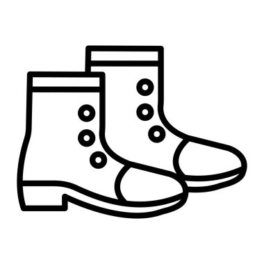 Çizme çizgisi simge tasarım vektör şablonu