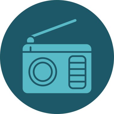 radyo simgesi vektör illüstrasyonu