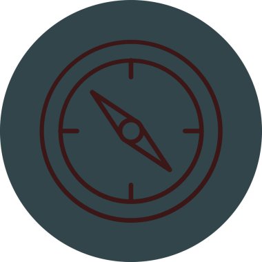 Pusula vektör simgesi. kolayca değiştirilebilir ve düzenlenebilir