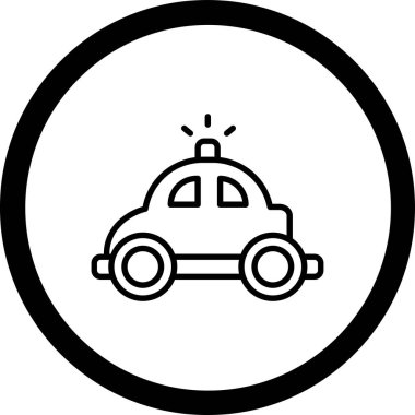 - Araba. Web simgesi basit illüstrasyon