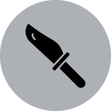 Bıçak ağ simgesi, vektör illüstrasyonu