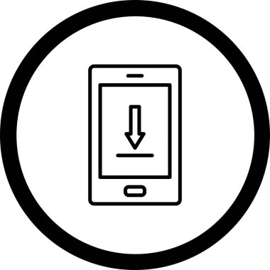 cep telefonu ikonu vektör illüstrasyonu