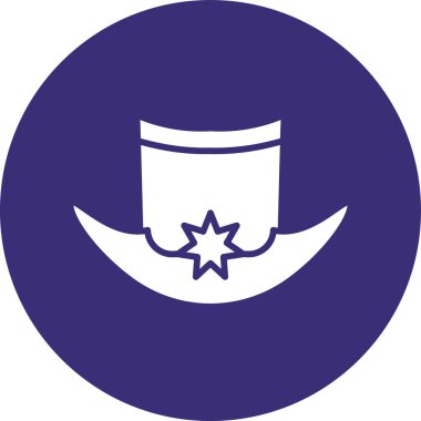 hat simgesi, vektör illüstrasyonu beyaz arkaplanda izole edildi