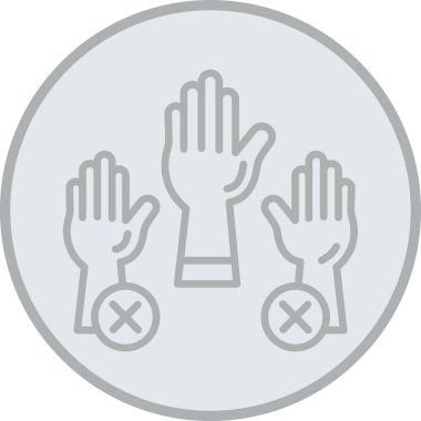 Jest simgesi vektör çizimini durdur