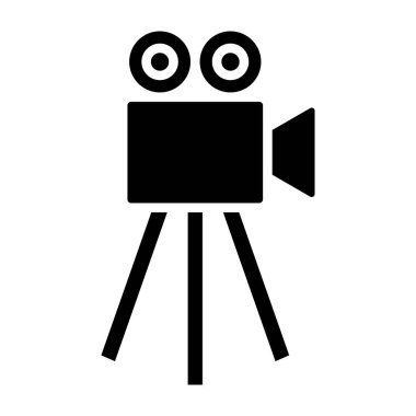 Kamera. Web simgesi basit illüstrasyon