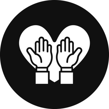 Kalp simgesinin vektör illüstrasyonu