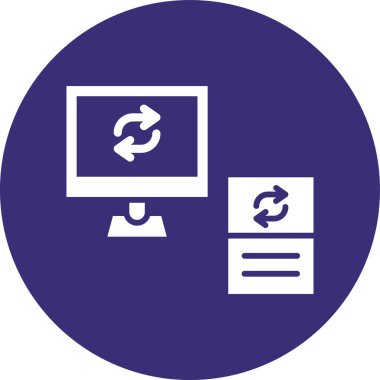 bilgisayar simgesi vektör illüstrasyonu