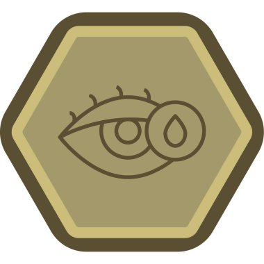 Moda stili izole edilmiş arkaplanda göz simgesi