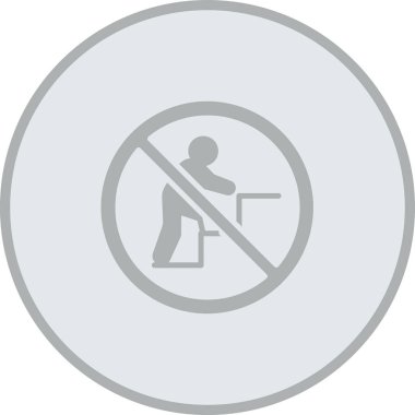 izole edilmiş sigara işareti simgesi vektör illüstrasyonu yok