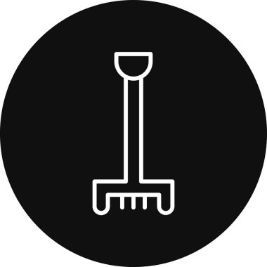 Bahçe ve bahçe simgesinin vektör illüstrasyonu