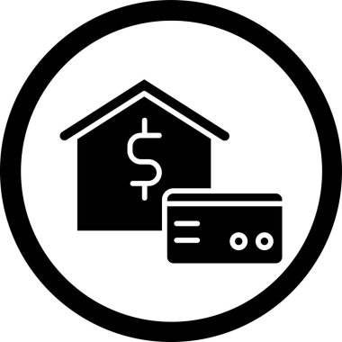 Para için. Web simgesi basit illüstrasyon