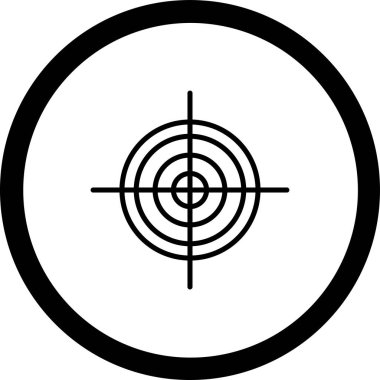 hedef simge vektör illüstrasyonu