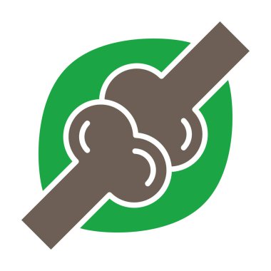 Yeşil bir simgenin vektör illüstrasyonu