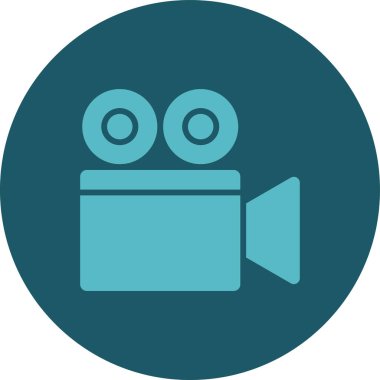 Modern b 'nin vektör illüstrasyonunda filmin eksik simgesi