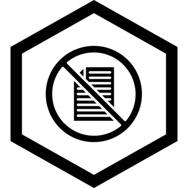 tüten simge yok, vektör illüstrasyonu