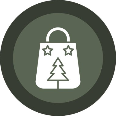 Noel ağacı simgesi, vektör illüstrasyonu basit tasarım