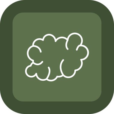 Soyut arkaplanda bulut simgesi izole edildi