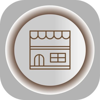 Benzersiz yapı vektör çizgisi simgesi