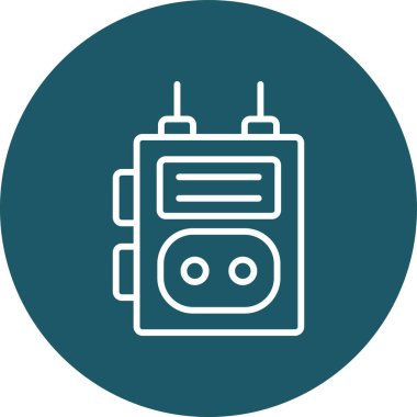 Radyo simgesinin vektör illüstrasyonu