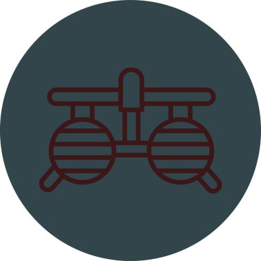 Bir bisiklet simgesinin vektör illüstrasyonu