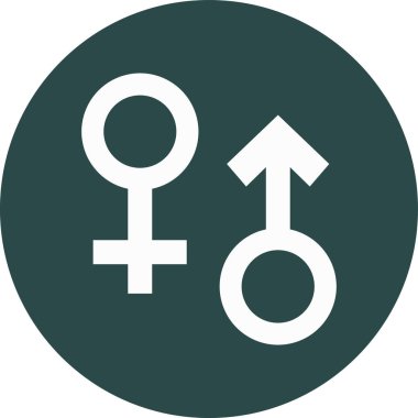 cinsiyet sembolü. Web illüstrasyonu