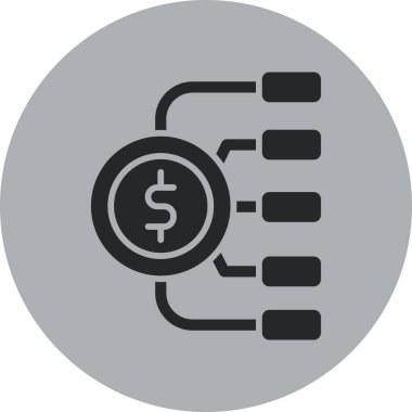 Dolar vektör simgesi modern basit vektör çizimi