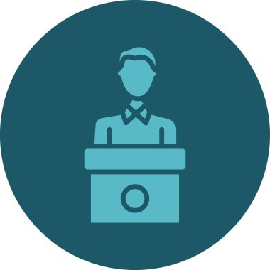 İş adamı simgesinin vektör illüstrasyonu