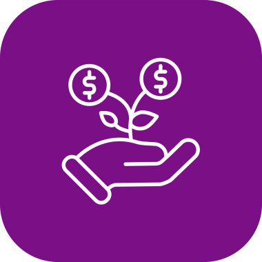 vektör para simgesi illüstrasyonu