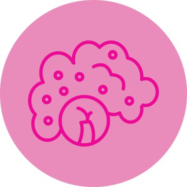 beyin ikonu vektör illüstrasyonu