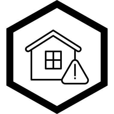 Ev simgesinin vektör illüstrasyonu