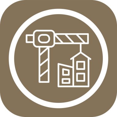 mimari yapı yapı ikonu ana hatlar biçiminde