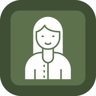 kadın simge vektör illüstrasyonu