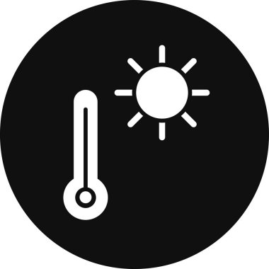 Güneş. Web simgesi basit illüstrasyon