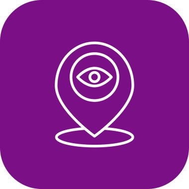 Göz simgesinin vektör illüstrasyonu