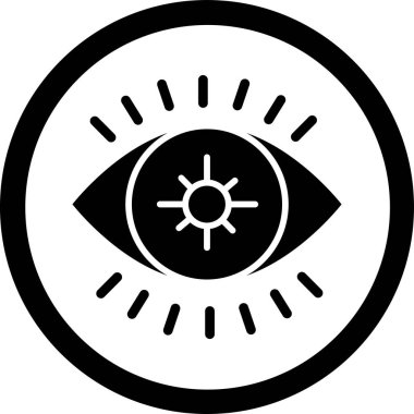 Göz simgesi vektör illüstrasyonu