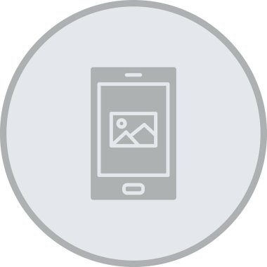 telefon vektör çember çizgisi simgesi dekoru