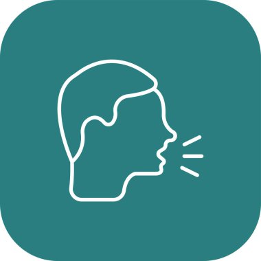 İnsan yüzü. vektör simgesi