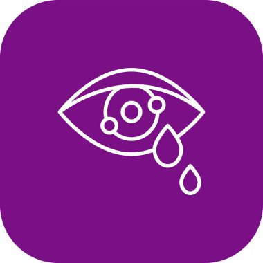 Göz simgesi soyut arkaplan grubunda izole edildi