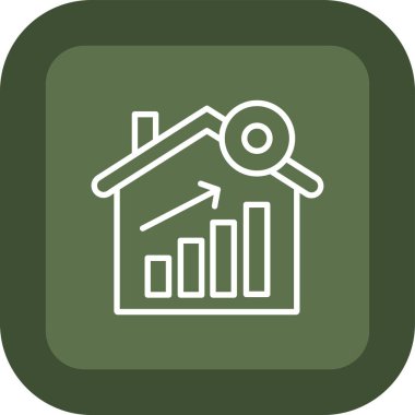 Emlak evi vektör simgesi