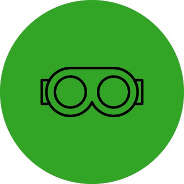 güzel gözlükler kabartma vektör simgesi