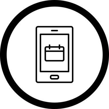 cep telefonu ikonu vektör illüstrasyonu