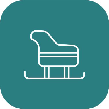 Sandalye simgesi soyut bir grupta izole edildi