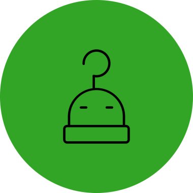 Benzersiz Robot Vektör Kabartma Simgesi